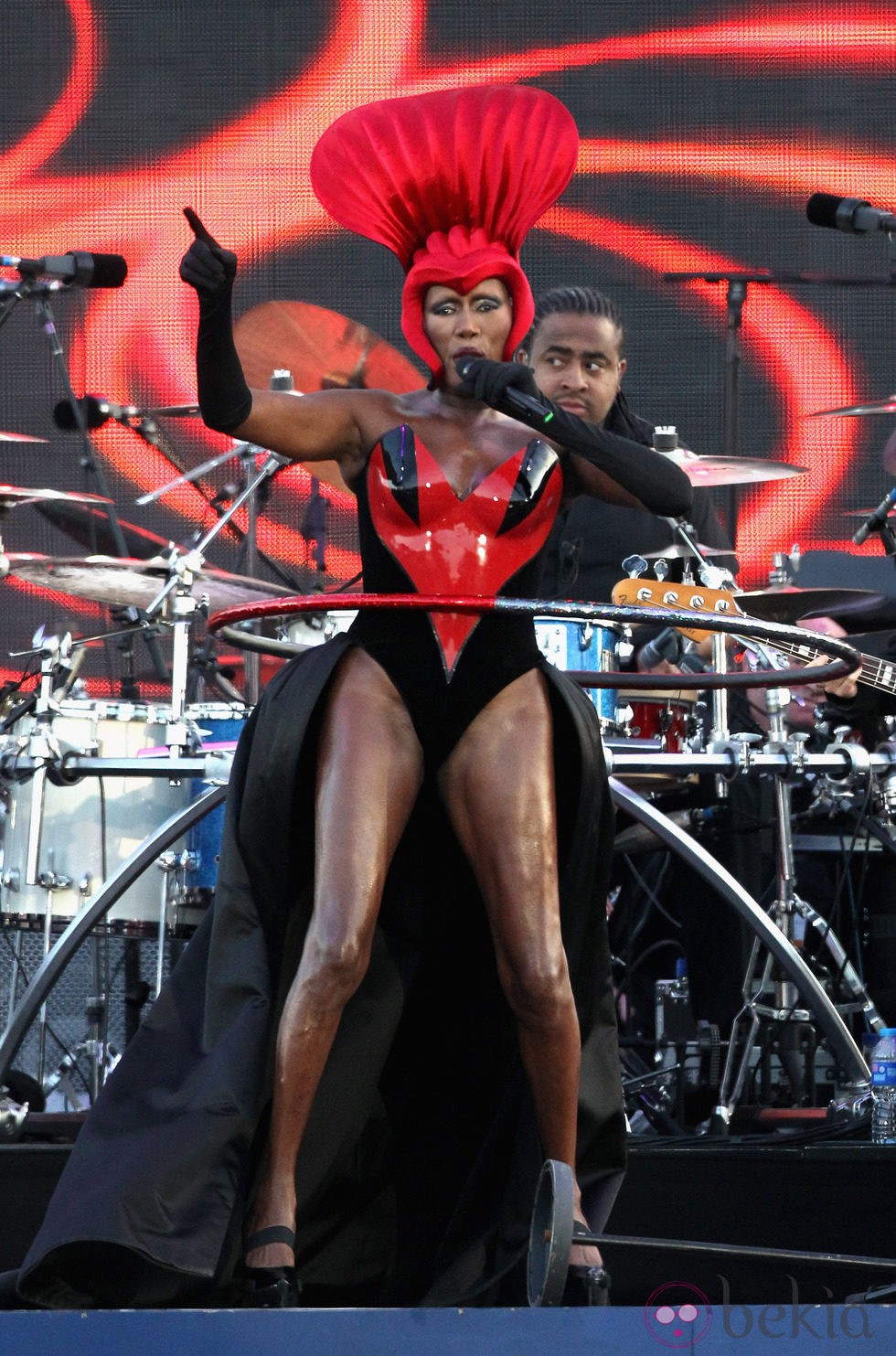 Grace Jones en el concierto del Jubileo de Diamante de la Reina Isabel II