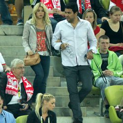 Shakira y su hermano Tony en el partido España-Croacia de la Eurocopa 2012