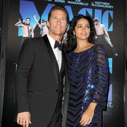 Matthew McConaughey y Camila Alves en la premiere de la película 'Magic Mike'