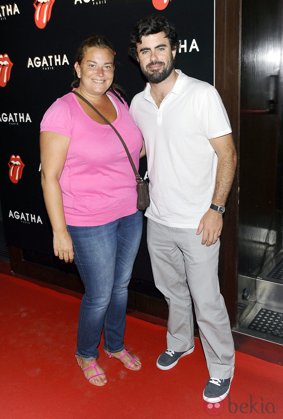 Caritina Goyanes y Antonio Matos en la fiesta de Ágatha con motivo del 50 aniversario de los Rolling Stones