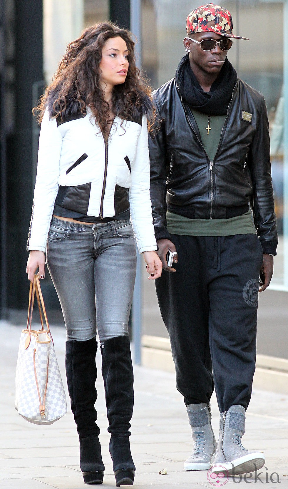Mario Balotelli y Raffaella Fico