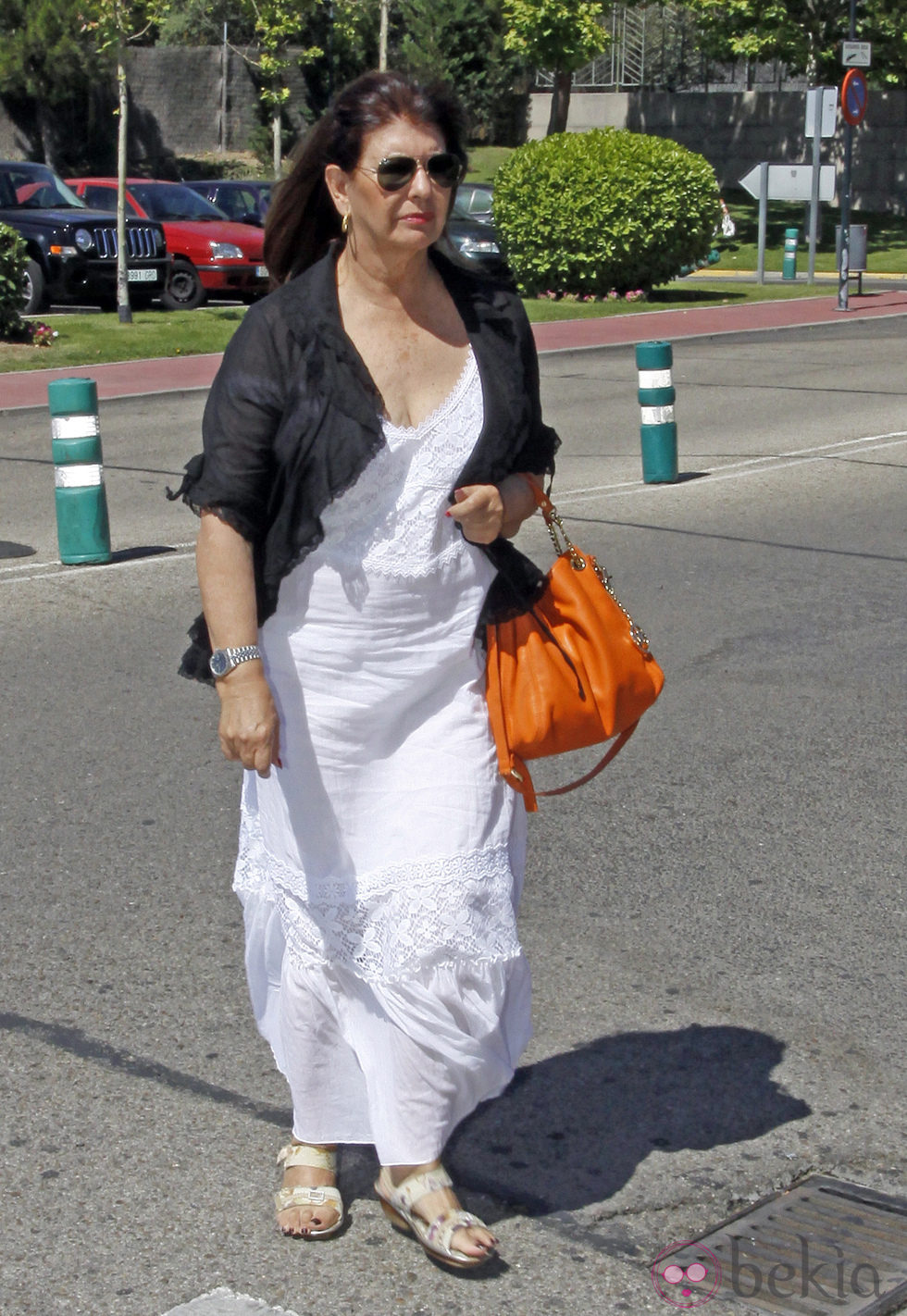 Esperanza Gracia en el funeral de Pedro Rodríguez