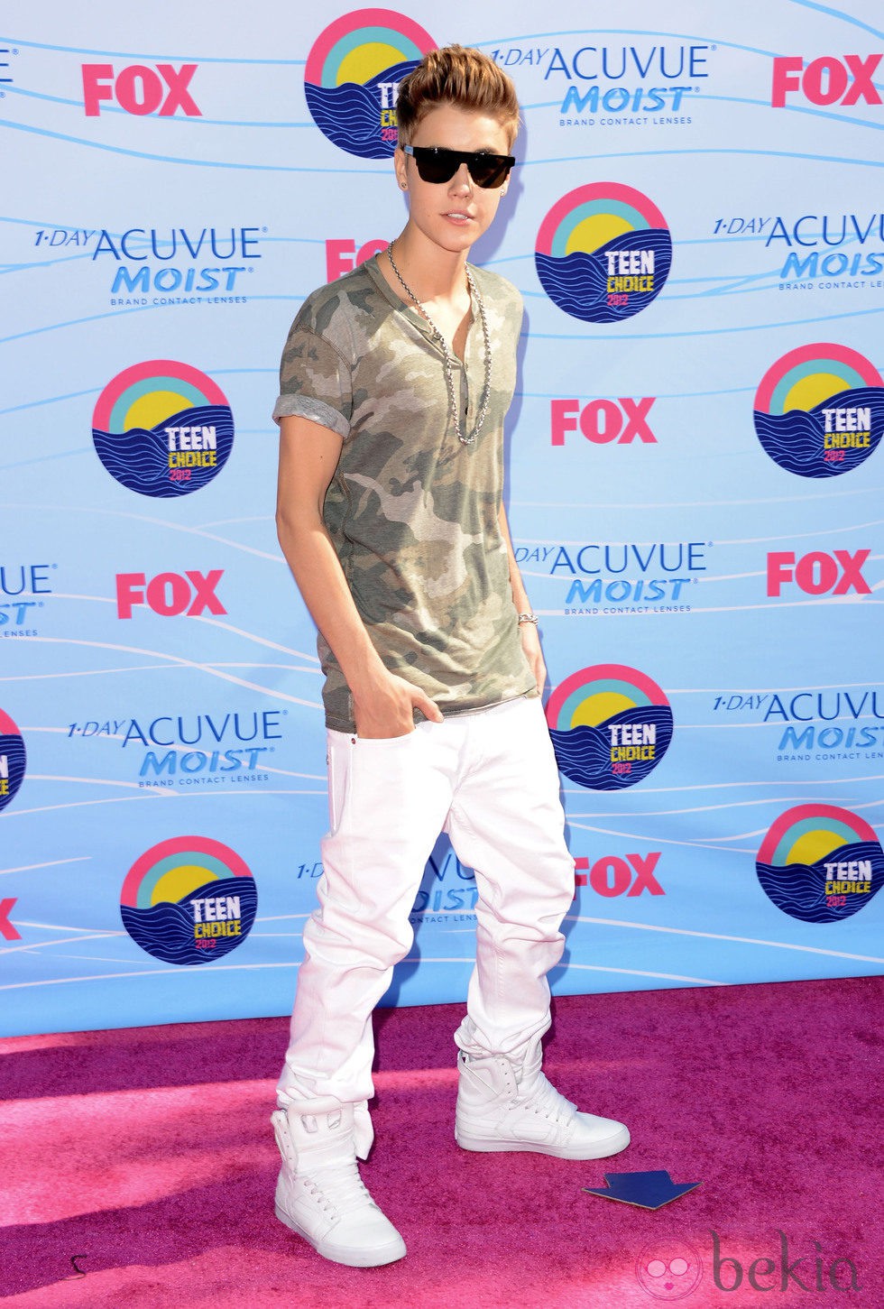 Justin Bieber en la gala Teen Choice Awards 2012 