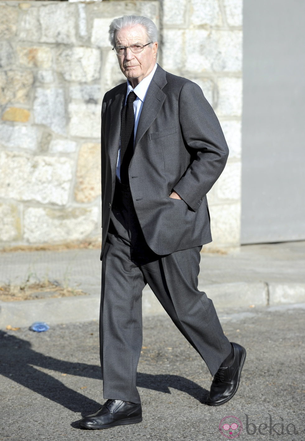 Antonio Garrigues Walker en la capilla ardiente de Gregorio Peces-Barba