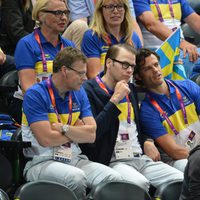 Los Príncipes Daniel y Carlos Felipe de Suecia en Londres 2012