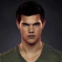 Taylor Lautner en un poster promocional de 'Amanecer.Parte 2'