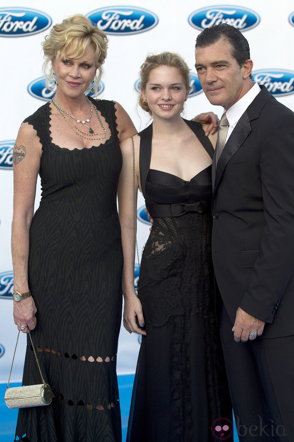 Melanie Griffith, Stella del Carmen y Antonio Banderas en la gala Starlite 2012