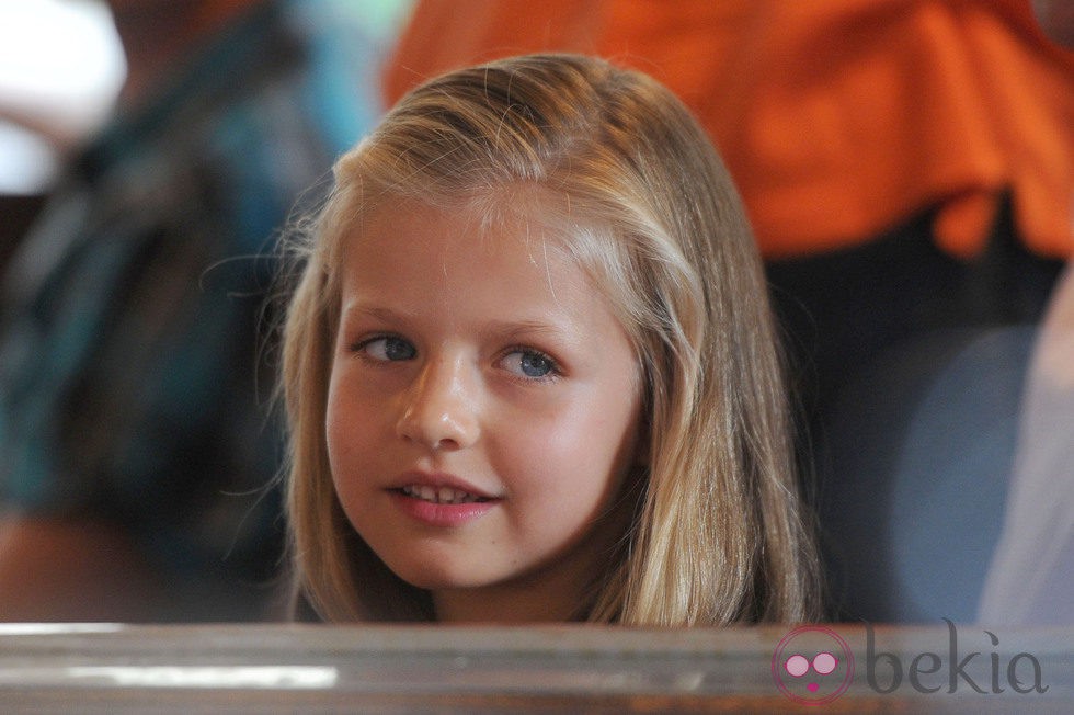 La Infanta Leonor en el tren de Sóller en Mallorca