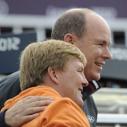 Alberto de Mónaco y Guillermo de Holanda posan juntos en Londres 2012