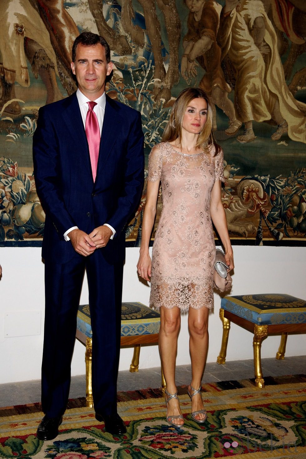 Los Príncipes de Asturias en la cena a las autoridades de Baleares