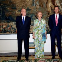 Los Reyes y los Príncipes Felipe y Letizia en la cena a las autoridades de Baleares