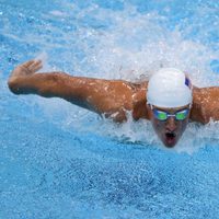 Ryan Lochte nadando