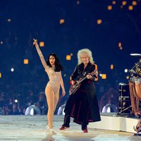 Jessie J y Queen en la clausura de los Juegos Olímpicos