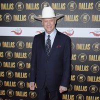 Larry Hagman en la promoción de 'Dallas' en Londres
