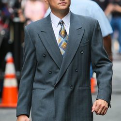 Leonardo Dicaprio en el rodaje de la película 'The Wolf of Wall Street'