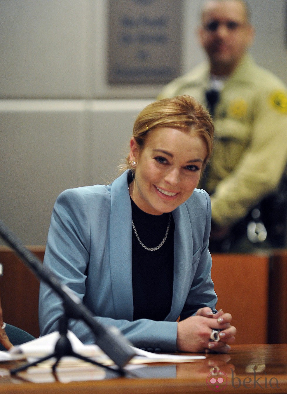 Lindsay Lohan declarando en la corte de Los Ángeles