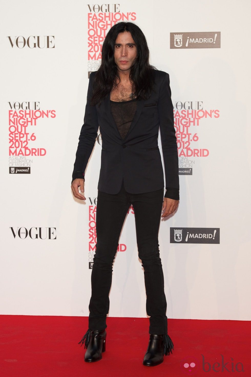 Mario Vaquerizo en la Madrid Fashion's Night Out 2012