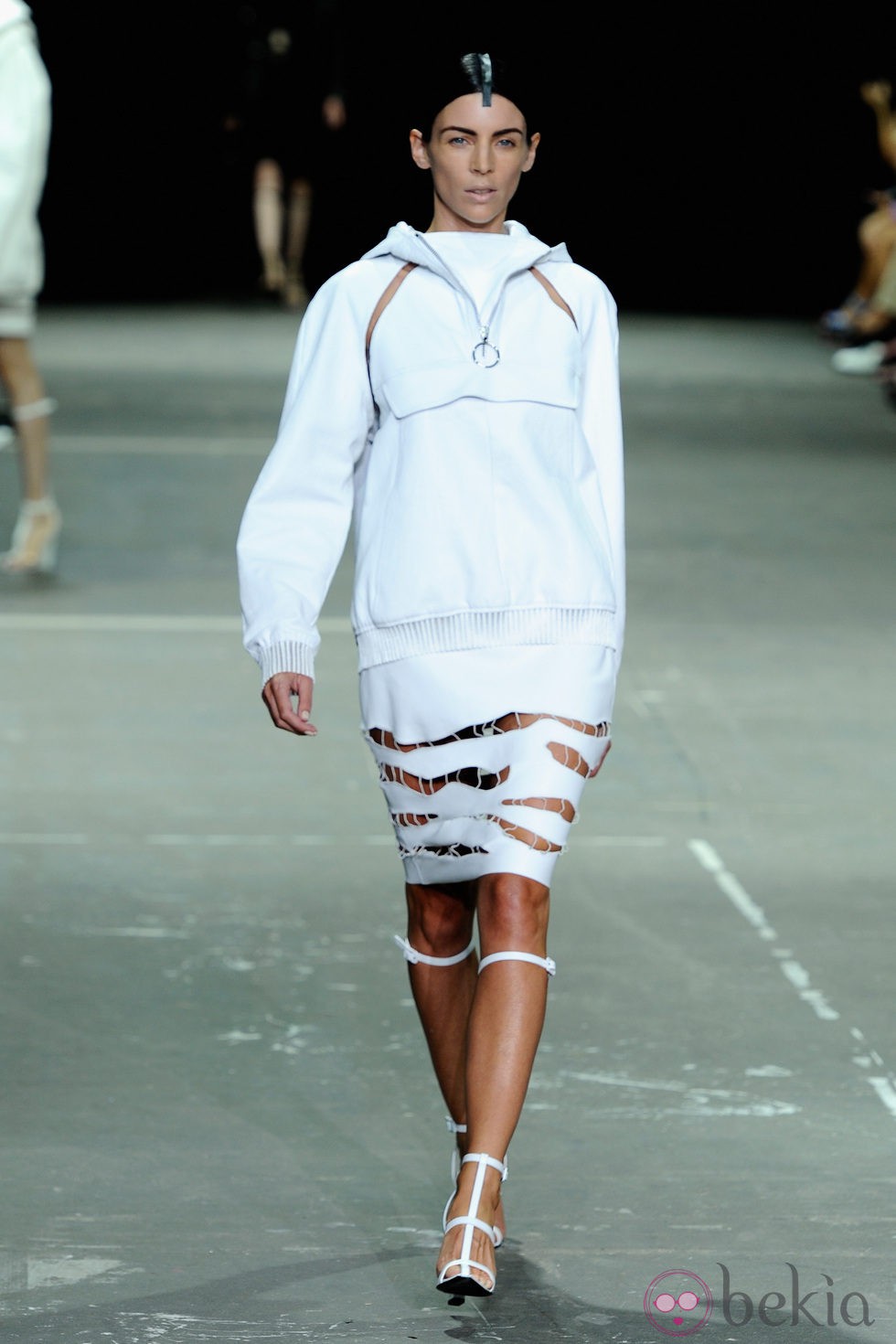 Liberty Ross desfilando en la Fashion Week Nueva York 2012 