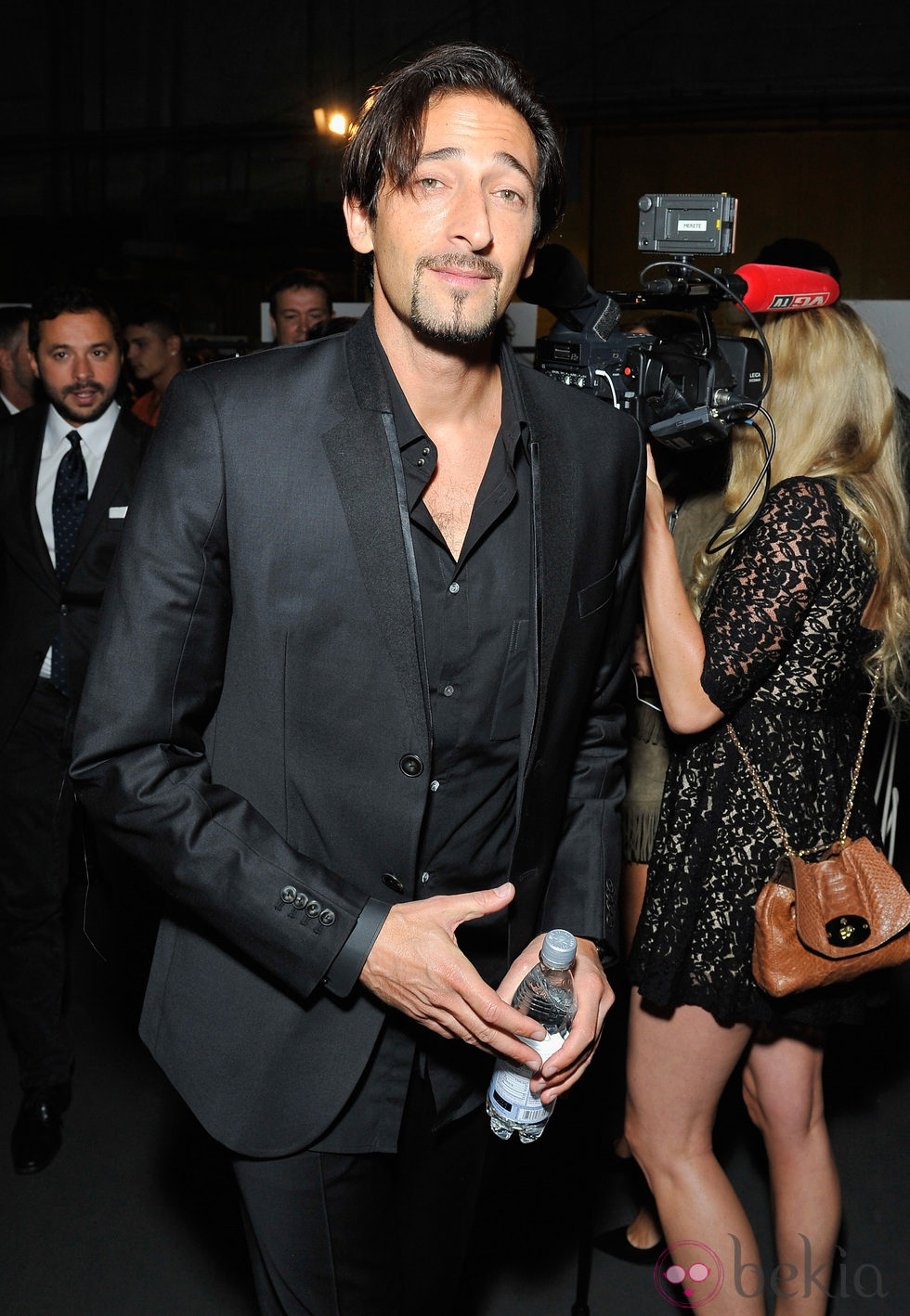 Adrien Brody en el front row de la Semana de la Moda de Nueva York