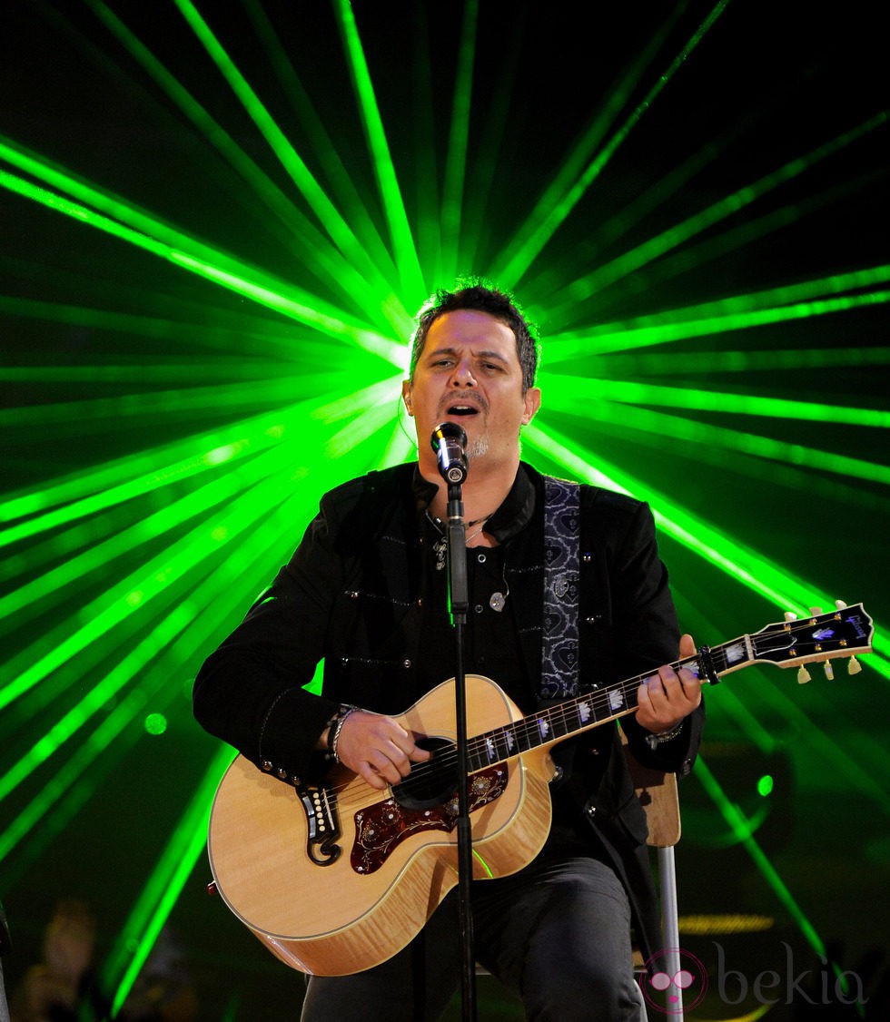 Alejandro Sanz en uno de sus conciertos