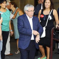 Ignacio Fernández Toxo en la capilla ardiente de Santiago Carrillo