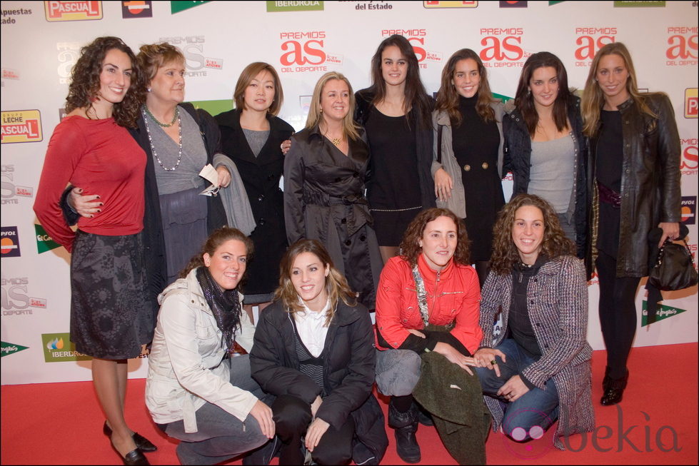Equipo natación sincronizada en los Premios As del deporte 2008