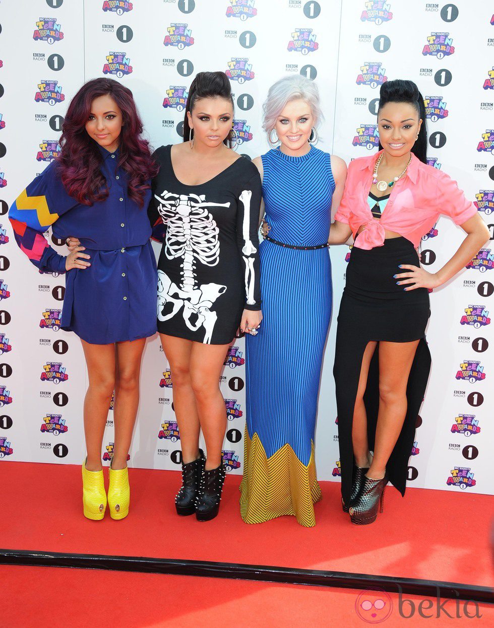 Jade Thirlwall, Jesy Nelson, Perrie Edwards y Leigh-Anne Pinnock en los Teen Awards 2012