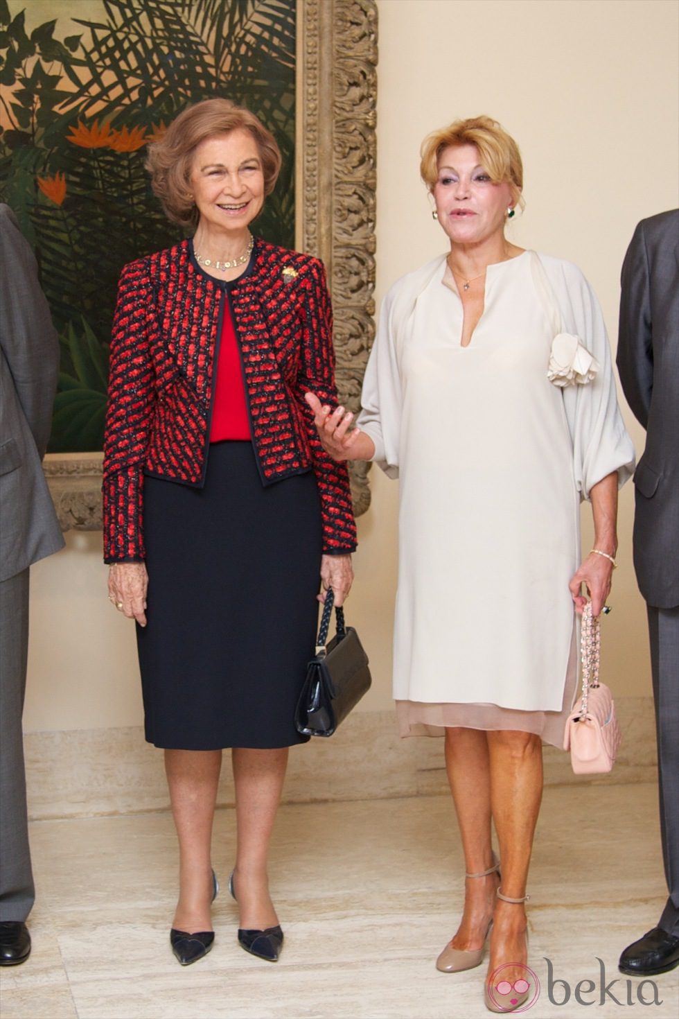 La Reina Sofía y Carmen Cervera en el 20 aniversario del Museo Thyssen