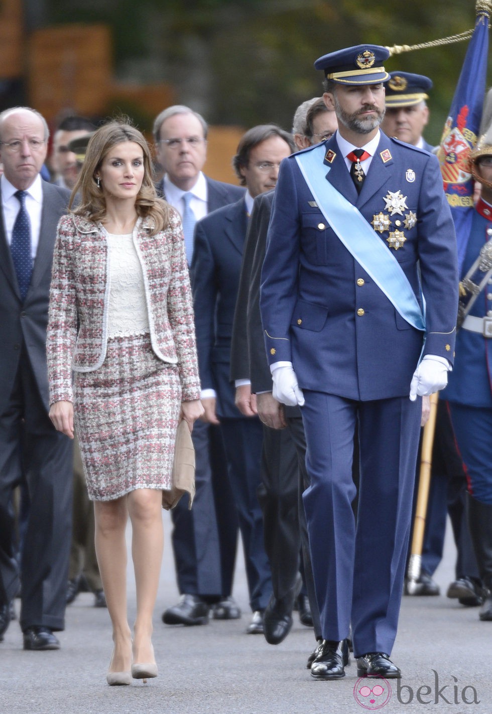 Los Príncipès Felipe y Letizia en el Día de la Hispanidad 2012