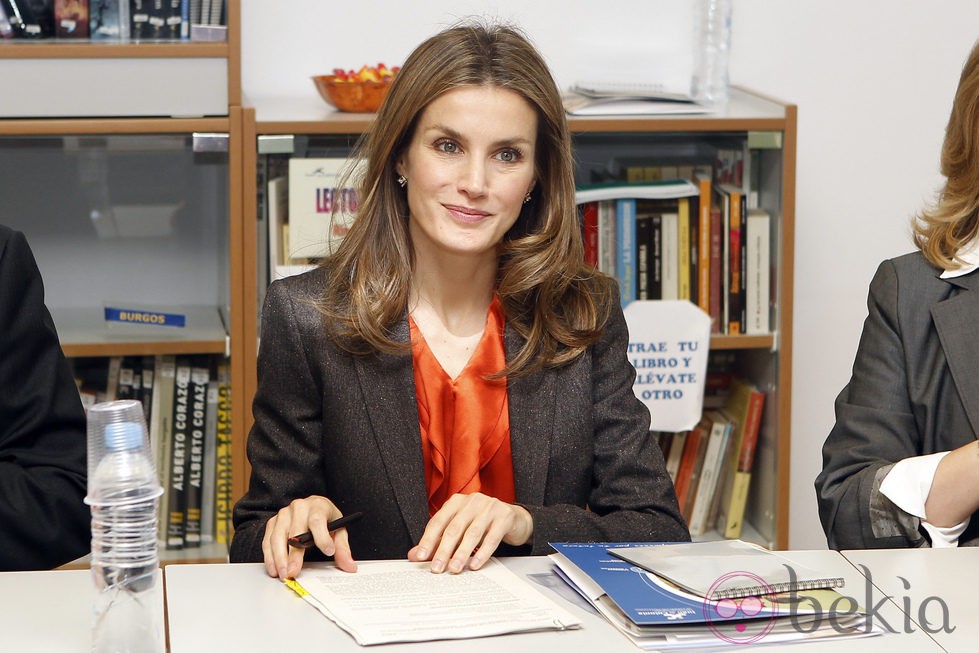 La Princesa Letizia durante su visita a los Centros Integrados de FP de Burgos