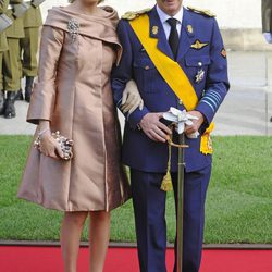 Felipe y Matilde Bélgica en la boda de Guillermo y Stéphanie de Luxemburgo