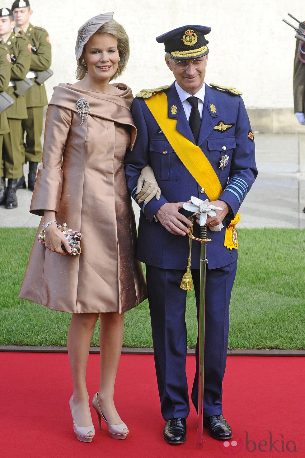 Felipe y Matilde Bélgica en la boda de Guillermo y Stéphanie de Luxemburgo