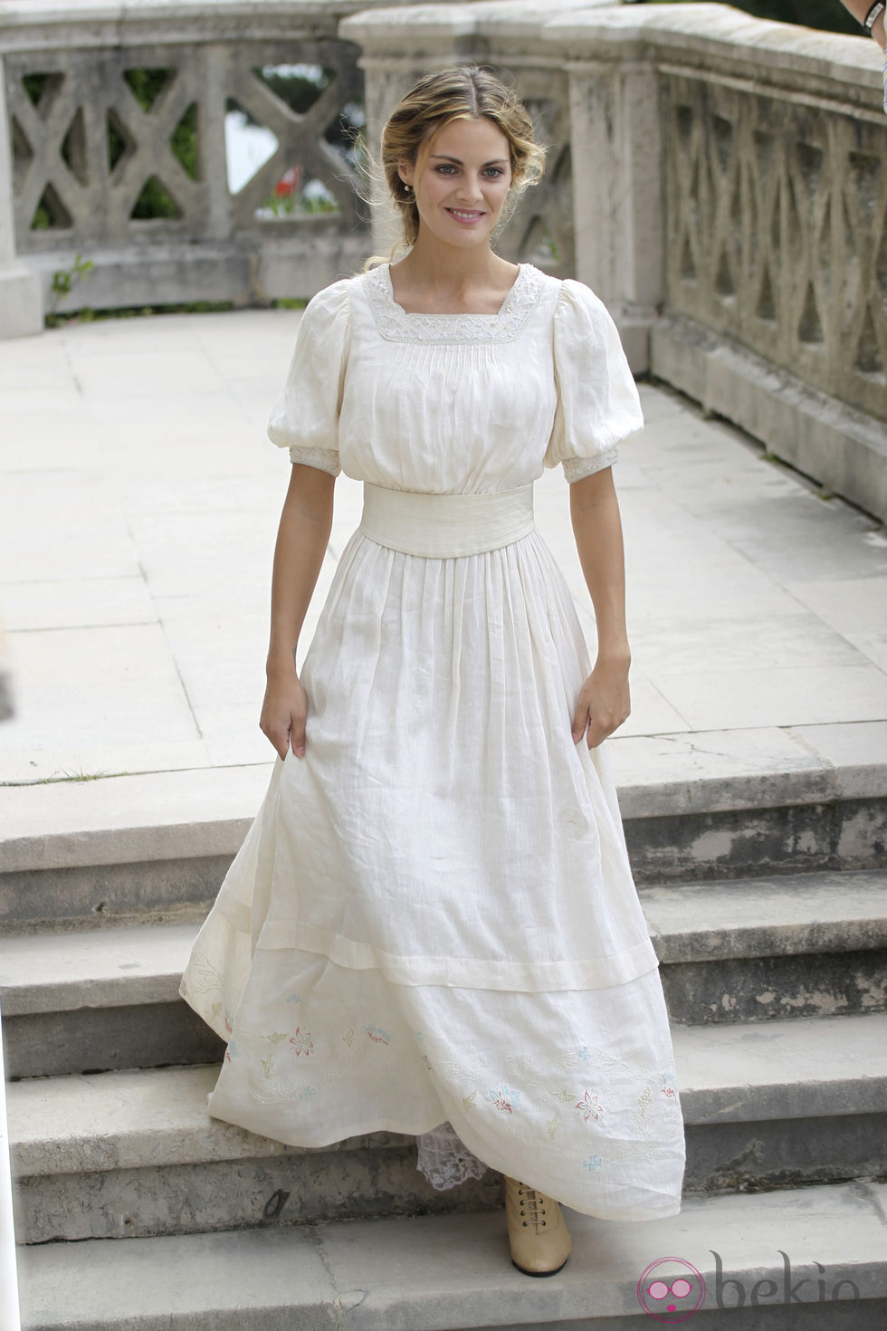 Amaia Salamanca en la presentación de 'Gran Hotel'