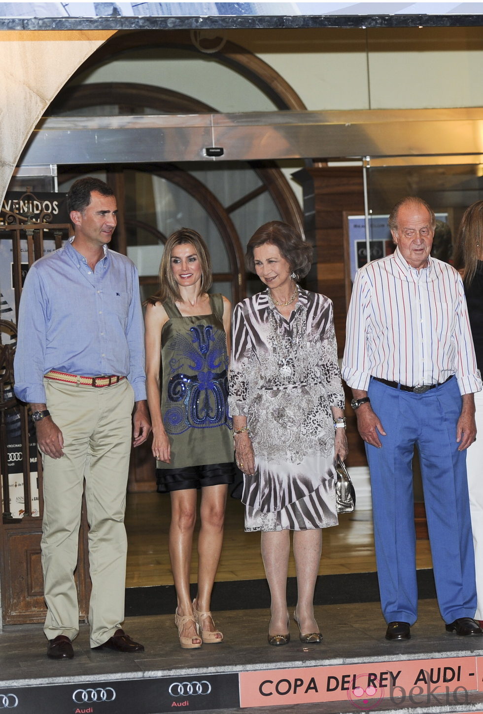 Los Reyes y los Príncipes de Asturias en la cena del 30º Aniversario de la Copa del Rey de Vela