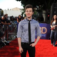 Chris Colfer en la première de 'Glee: The 3D Concert Movie'