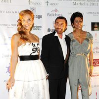 Beatriz Trapote, José Manuel Parada y María Pineda en la Gala contra el Cáncer