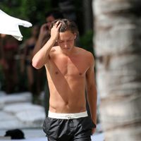 Mesut Ozil con el pecho desnudo