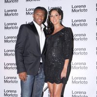 Julio Baptista y su mujer Silvia Nistal en la fiesta de Lorena Morlote en Marbella