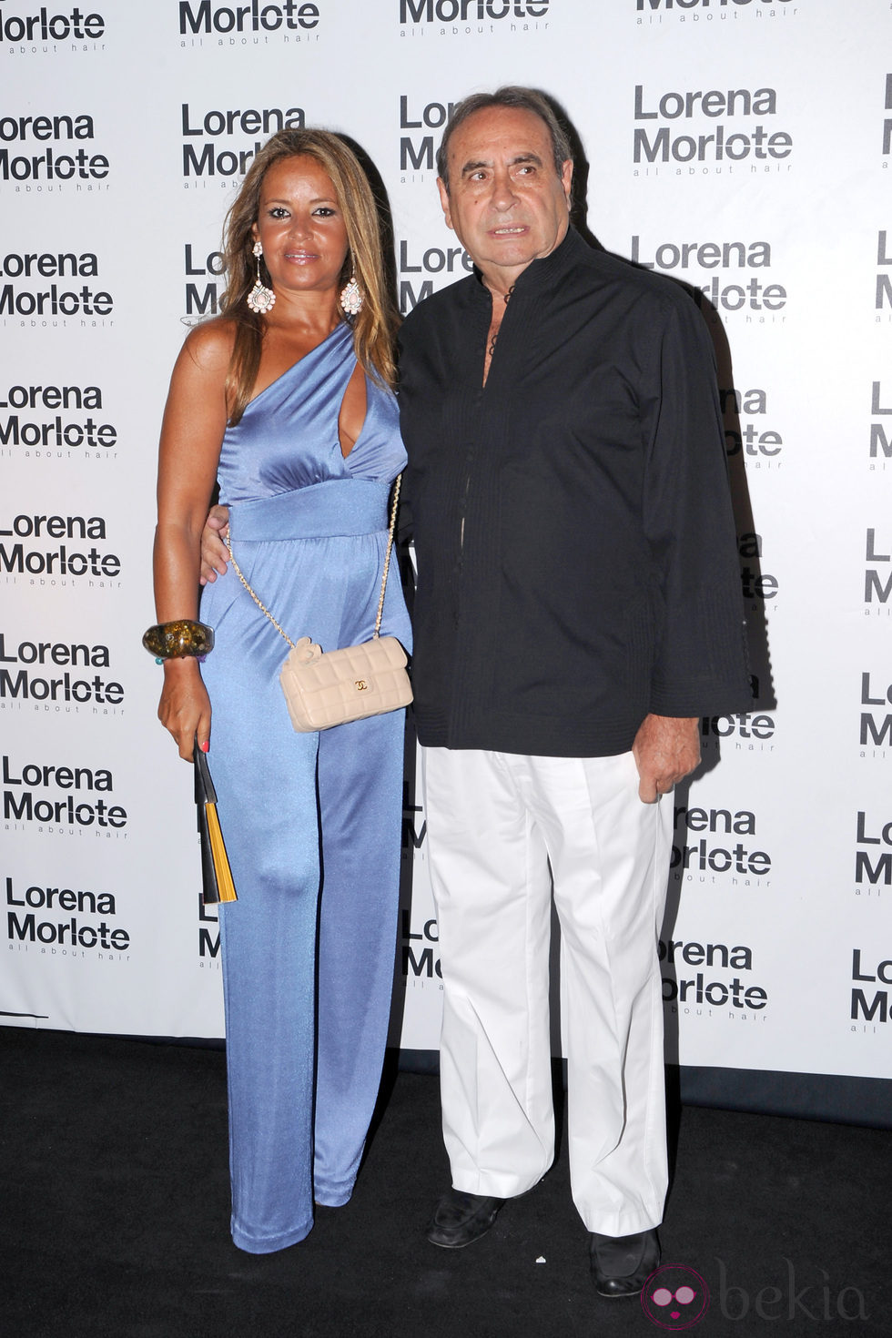 Pedro Trapote y Begoña García Vaquero en la fiesta de Lorena Morlote en Marbella