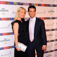 La modelo Vanessa y su marido Donald Trump Jr. durante el 9th desfile de faldas escocesas