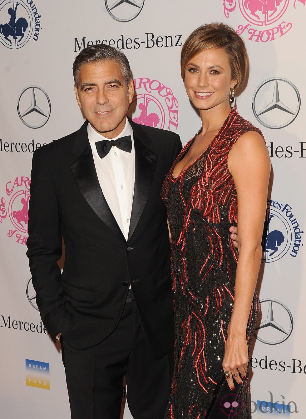 George Clooney y Stacy Kleiber en la 26th edición del 'baile del carrusel por la Esperanza'