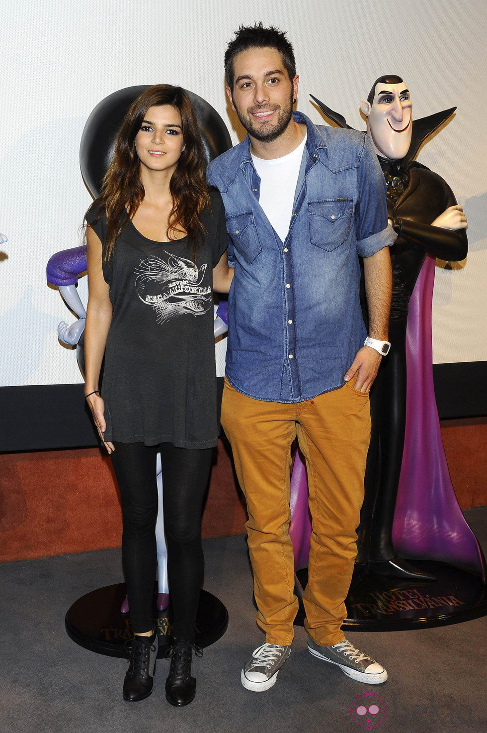 Clara Lago y Dani Martínez en la presentación de 'Hotel Transilvania' en Madrid
