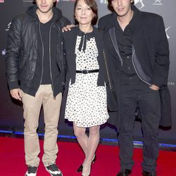 Víctor Elías y Adrián Rodríguez en el estreno de 'Vulnerables' en Madrid