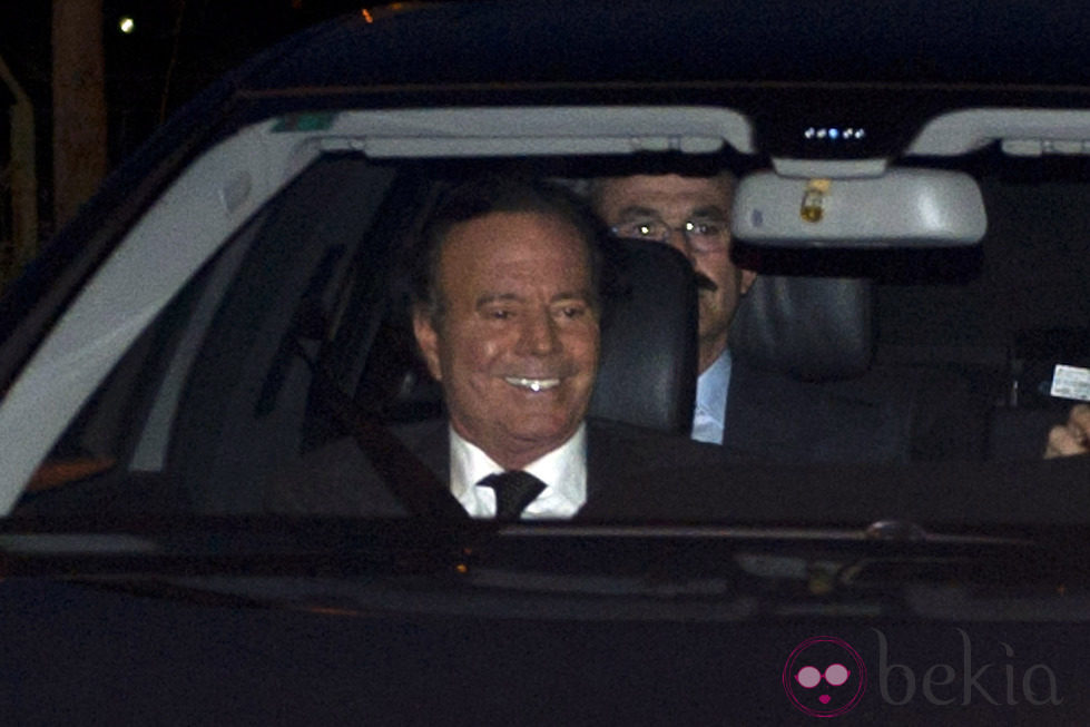 Julio Iglesias en la boda de su hijo Julio José Iglesias y Charisse Verhaert