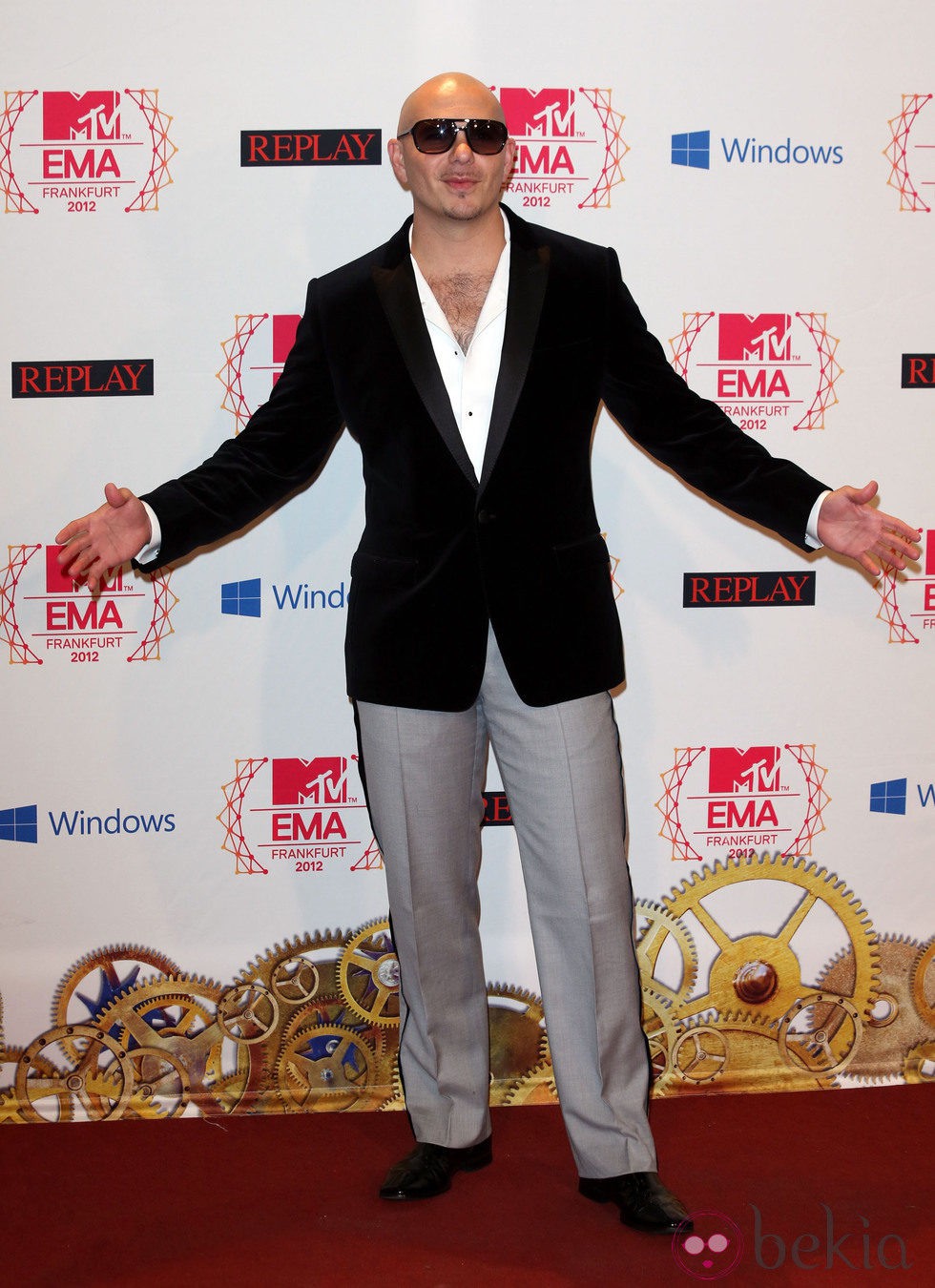 Pitbull en los MTV Europe Music Awards 2012