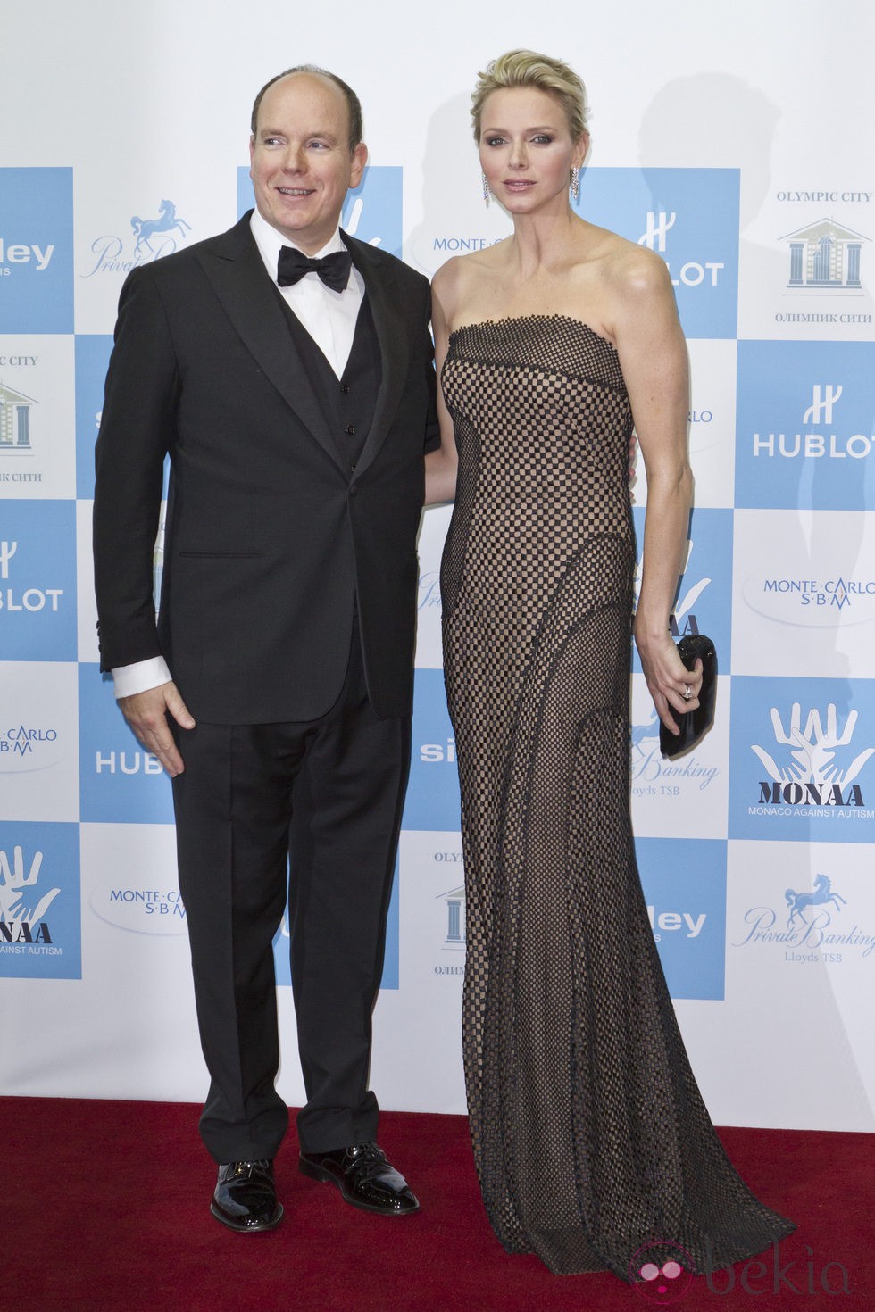 Los Príncipes Alberto y Charlene en la gala Mónaco contra el Autismo