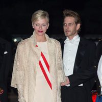 Charlene de Mónaco y Andrea Casiraghi en la gala por el Día Nacional de Mónaco 2012