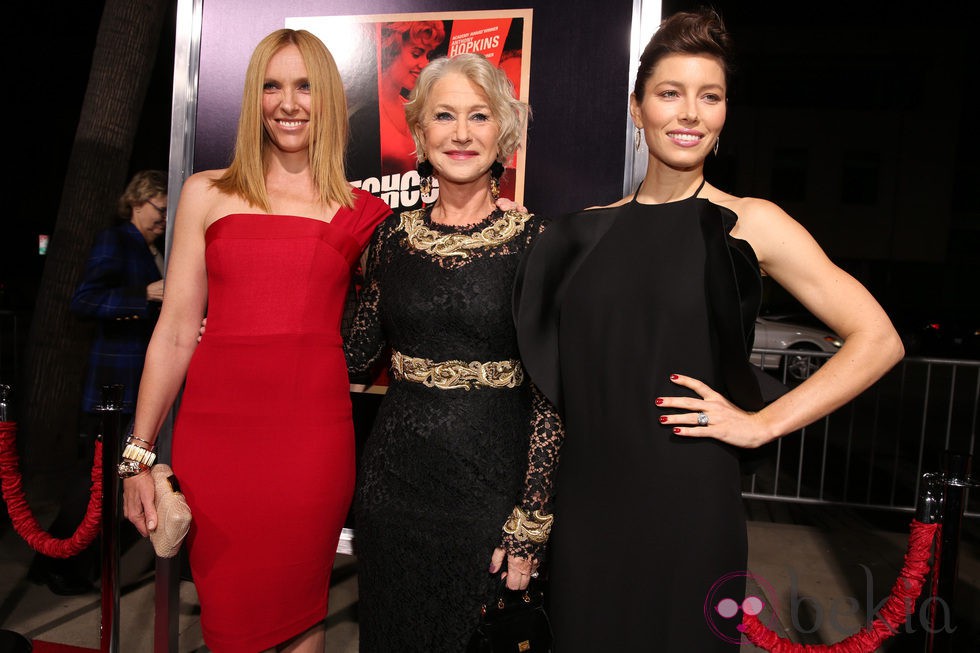 Toni Collette, Helen Mirren y Jessica Biel en el estreno de 'Hitchcock' en Los Angeles