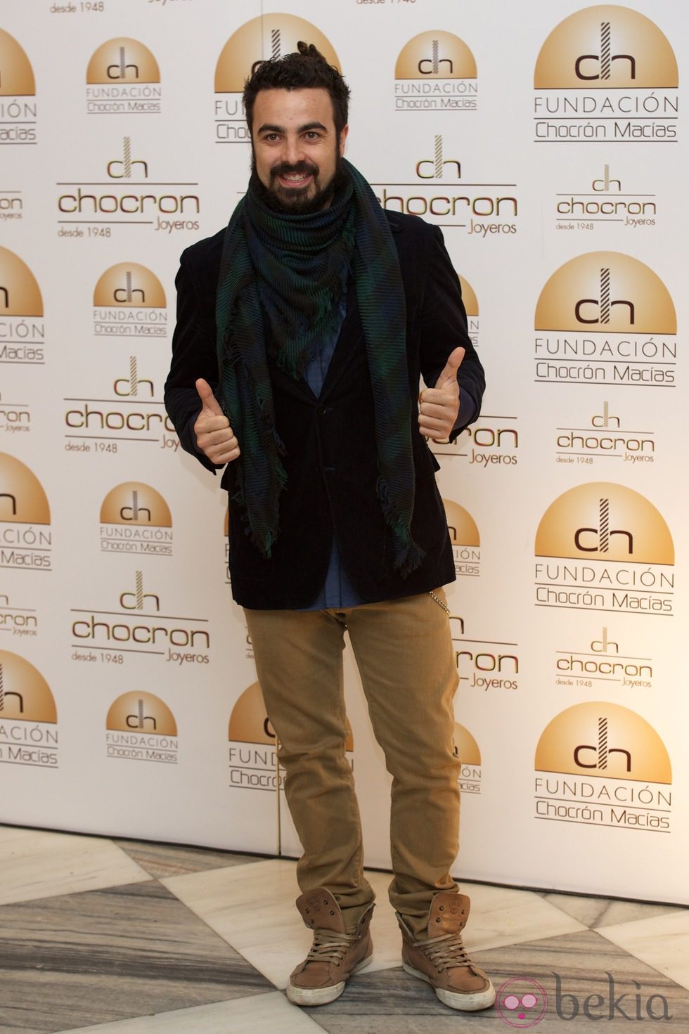 Huecco en la presentación del catálogo benéfico de Chocrón 2013