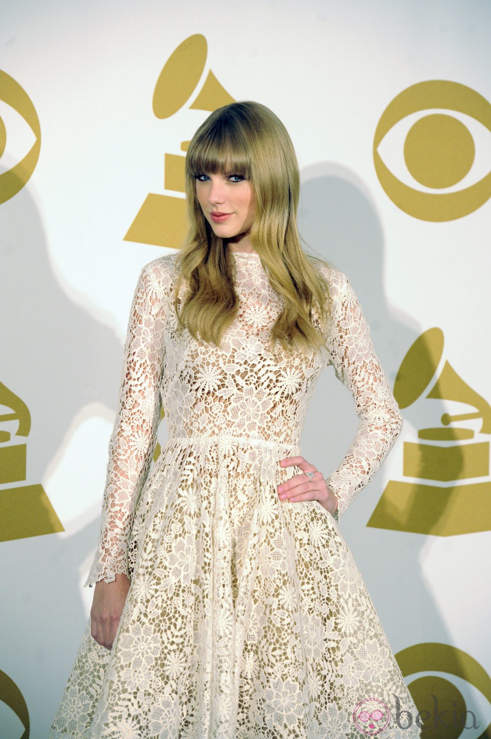 Taylor Swift posa en las nominaciones de los Grammy